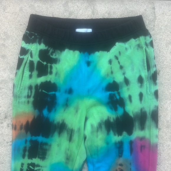 Cotton Citizen Tie Dye Zip Leg Cotton Joggers Women's Size S - Picture 4 of 11